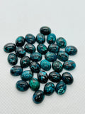 Chrysocolla Cabochon 8X10mm Size - Pack of 4 Pcs - AAA Quality - Natural chrysocolla cabs - Chrysocolla Oval Cabochon