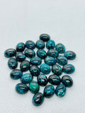 Chrysocolla Cabochon 8X10mm Size - Pack of 4 Pcs - AAA Quality - Natural chrysocolla cabs - Chrysocolla Oval Cabochon