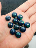 Azurite 12MM cabochon, - Pack of 2 Pcs - AAA Quality -Azurite cabochons -