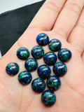 Azurite 10MM cabochon, - Pack of 4 Pcs - AAA Quality -Azurite cabochons -