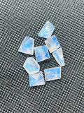 Moonstone Faceted Fancy shape, AAA Quality Moonstone Faceted -size 8X12 approx Pack of 8 Pieces, loose cut stone.code#F8