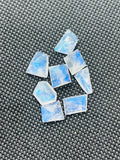Moonstone Faceted Fancy shape, AAA Quality Moonstone Faceted -size 8X12 approx Pack of 8 Pieces, loose cut stone.code#F8