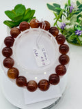 Andesine Bracelet Code# A18 - Size 12.50 mm - AAA Quality length 7.5 Inch Origin Tibet - Natural Andesine Round Bracelet