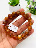 Andesine Bracelet Code# A16 - Size 12 mm - AAA Quality length 7.5 Inch Origin Tibet - Natural Andesine Round Bracelet