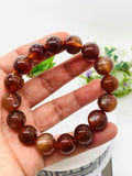 Andesine Bracelet  Code# A19 - Size 13 mm - AAA Quality length 7.5 Inch Origin Tibet - Natural Andesine Round Bracelet