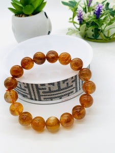 Andesine Bracelet  Code# A16 - Size 12 mm - AAA Quality length 7.5 Inch Origin Tibet - Natural Andesine Round Bracelet