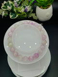 Kunzite Bracelet - 9 mm Size - Code #K8-  7.5 Inch Length - 5A Quality - Beautiful Purple Color - Natural Kunzite Round Beaded Bracelet