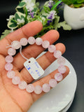 Kunzite Bracelet - 9 mm Size - Code #K12 - 7 Inch Length - 5A Quality - Beautiful Purple Color - Natural Kunzite Round Beaded Bracelet