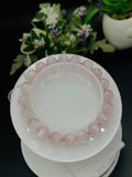 Kunzite Bracelet - 9 mm Size - Code #K12 - 7 Inch Length - 5A Quality - Beautiful Purple Color - Natural Kunzite Round Beaded Bracelet