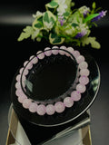 Kunzite Bracelet - 7 mm Size - Code #K1 -  7.5 Inch Length - 5A Quality - Beautiful Purple Color - Natural Kunzite Round Beaded Bracelet