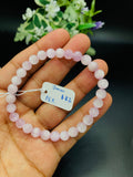 Kunzite Bracelet - 7 mm Size - Code #K3 -  7.5 Inch Length - 5A Quality - Beautiful Purple Color - Natural Kunzite Round Beaded Bracelet