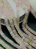 Kunzite Roundel Beads - 8 mm Size - Length 40cm - 5A Grade - Natural Kunzite Rondelle Beads - Purple Color origin brazil