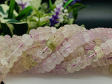 Kunzite Roundel Beads - 8 mm Size - Length 40cm - 5A Grade - Natural Kunzite Rondelle Beads - Purple Color origin brazil