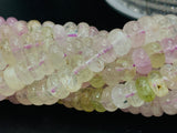 Kunzite Roundel Beads - 8 mm Size - Length 40cm - 5A Grade - Natural Kunzite Rondelle Beads - Purple Color origin brazil