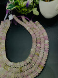 Kunzite Roundel Beads - 9/10 mm Size - Length 40cm - 5A Grade - Natural Kunzite Rondelle Beads - Purple Color origin brazil
