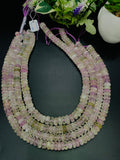 Kunzite Roundel Beads - 9/10 mm Size  - Length 40cm - 5A Grade - Natural Kunzite Rondelle Beads - Purple Color origin brazil