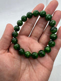 Chrome Diopside 10.70 MM Round bracelet, Very good quality Stretch Bracelet,  length 7.5”, code #1