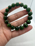 Chrome Diopside 10.8MM Round bracelet, Very good quality Stretch Bracelet, length 7.5”, code #3, gram 36.3