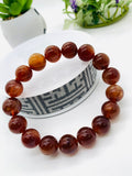 Andesine Bracelet Code# A18 - Size 12.50 mm - AAA Quality length 7.5 Inch Origin Tibet - Natural Andesine Round Bracelet