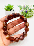 Andesine Bracelet  Code# A19 - Size 13 mm - AAA Quality length 7.5 Inch Origin Tibet - Natural Andesine Round Bracelet