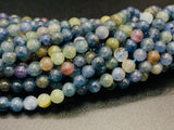 Sapphire Round Beads - 4mm Size -  AAA Quality • Length 40 Cm -  Natural Sapphire Beads • Sapphire Round beads