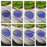 Tanzanite Cabochon - Code # D27 to D34 - AAA Quality - Natural Tanzanite Cabochon - Tanzanite Loose Stone - Tanzanite Cabs