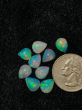 Ethiopian Opal Pear Cabochon 8x10 mm Size - Code # D18 - Pack of 1 Piece AAA+ Quality - Opal Cabochon - Ethiopian Opal Cabochon