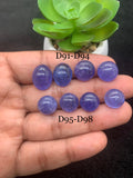 Tanzanite Cabochon - Code # D91 to D98 - AAA Quality - Natural Tanzanite Cabochon - Tanzanite Loose Stone - Tanzanite Cabs
