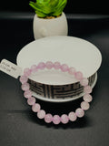 Kunzite Bracelet - 8 mm Size - Code #A9 - 7.5 Inch Length - 4A Quality - Beautiful Purple Color - Natural Kunzite Round Beaded Bracelet