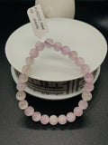 Kunzite Bracelet - 7 mm Size - Code #A10 - 7.5 Inch Length - 4A Quality - Beautiful Purple Color - Natural Kunzite Round Beaded Bracelet