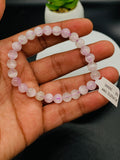 Kunzite Bracelet - 7 mm Size - Code #A11 -  7.5 Inch Length - 4A Quality - Beautiful Purple Color - Natural Kunzite Round Beaded Bracelet