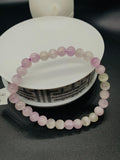Kunzite Bracelet - 7 mm Size - Code #A12 -  7.5 Inch Length - 4A Quality - Beautiful Purple Color - Natural Kunzite Round Beaded Bracelet