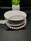 Kunzite Bracelet - 7 mm Size - Code #A14 - 7.5 Inch Length - 4A Quality - Beautiful Purple Color - Natural Kunzite Round Beaded Bracelet