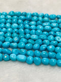 Sleeping Beauty Turquoise Nugget Beads - Size 5-6 MM - length 40 cm - Natural Turquoise Freeform Beads- AAAA Quality