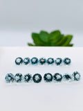 Aquamarine Round Faceted 5 mm Size  - Pack of 2 Piece - AAAA Quality -  Dark Blue Color-  Natural Aquamarine Stone
