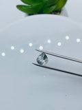 Aquamarine Heart Shape Faceted 8 mm Size - Pack of 1 Piece - AAA Quality - Medium Blue Color - Natural Aquamarine Stone