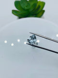 Aquamarine Heart Shape Faceted 9 mm Size - Pack of 1 Piece - AAA Quality - Medium Blue Color - Natural Aquamarine Stone