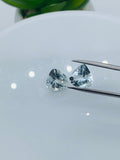 Aquamarine Heart Shape Faceted 9 mm Size  - Pack of 1 Piece - AAAA Quality -  Dark Blue Color -  Natural Aquamarine Stone