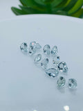 Aquamarine Pear Faceted 4x6 mm Size  - Pack of 4 Piece - AAA Quality -  Medium Blue Color -  Natural Aquamarine Stone