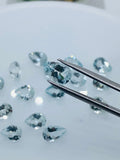 Aquamarine Pear Faceted 6x9 mm Size  - Pack of 2 Piece - AAA Quality -  Medium Blue Color -  Natural Aquamarine Stone