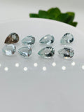 Aquamarine Pear Faceted  7x10 mm Size  - Pack of 1 Piece - AAA Quality -  Medium Blue Color -  Natural Aquamarine Stone