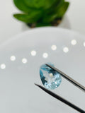 Aquamarine Pear Faceted 8x11 mm Size  - Pack of 1 Piece - AAAA+ Quality -  Dark Blue Color -  Natural Aquamarine Stone