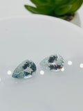 Aquamarine Pear Faceted  9x13 mm Size  - Pack of 1 Piece - AAA Quality -  Medium Blue Color -  Natural Aquamarine Stone