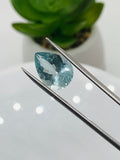 Aquamarine Pear Faceted 10x14 mm Size  - Pack of 1 Piece - AAA Quality -  Medium Blue Color -  Natural Aquamarine Stone