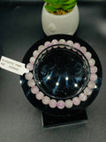 Kunzite Bracelet - 7 mm Size - Code #A11 -  7.5 Inch Length - 4A Quality - Beautiful Purple Color - Natural Kunzite Round Beaded Bracelet