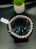 Kunzite Bracelet - 7 mm Size - Code #A12 - 7.5 Inch Length - 4A Quality - Beautiful Purple Color - Natural Kunzite Round Beaded Bracelet
