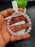 Kunzite Bracelet - 7 mm Size - Code #A14 -  7.5 Inch Length - 4A Quality - Beautiful Purple Color - Natural Kunzite Round Beaded Bracelet