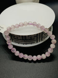 Kunzite Bracelet - 7 mm Size - Code #A15 - 7.5 Inch Length - 4A Quality - Beautiful Purple Color - Natural Kunzite Round Beaded Bracelet