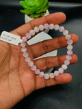 Kunzite Bracelet - 7mm Size - Code #A16 - 7.5 Inch Length - 4A Quality - Beautiful Purple Color - Natural Kunzite Round Beaded Bracelet