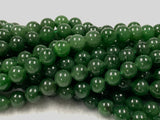 Jade Round Beads - 8 mm Size - AAA Quality - 40 cm Length - Natural Nerphrite Jade Beads - Origin Russia